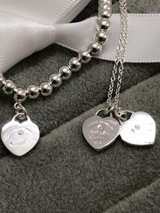 Collier et Bracelet de créateur, cadeau de créateur, nouveau Bracelet en perles de bouddha en forme de cœur