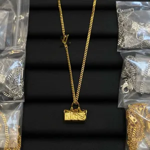 Ketting designer sieraden goud vergulde hanger 18k dames dagelijkse bijpassende hangachtige ketting