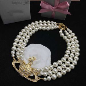 Ketting Designer Luxe Dames Mode-sieraden Metaal Parelketting Gouden Ketting Prachtige accessoires Feestelijke prachtige geschenken