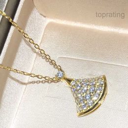 Ketting Designer kettingen BGARI DIVAS DREAM kettingen bezet met diamanten 18K vergulde hoogste tegenkwaliteit luxe officiële reproducties 5A UHGN