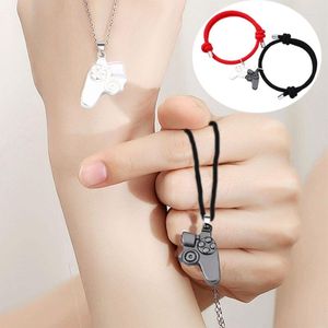 Collier boucles d'oreilles ensemble 1 Hip Hop aimant Console de jeu poignée Ins Couple rue rétro personnalité hommes femmes alliage Bracelet