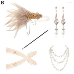 Collier boucles d'oreilles ensemble 1 rétro femmes accessoires habillage haut de gamme tige de fumée bijoux de bal pour la Performance