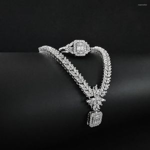 Conjunto de collar y pendientes para mujer, diseño único, anillo de compromiso de boda y joyería de marca al por mayor, R008-X008 2023