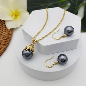 Collier boucles d'oreilles ensemble 2023 à la mode en gros boucle d'oreille pour les femmes coloré perle bijoux hawaïen accessoires ensembles