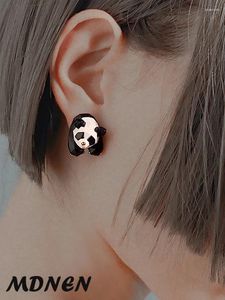 Ensemble collier et boucles d'oreilles Panda, matériaux mixtes, Style romantique doux, bijoux pour hommes et femmes, cadeaux pour petite amie, 2024
