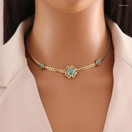 Necklace Earrings Set 316L Stainless Steel Fashion Fine Jewelry Embed Stones Ginkgo Leaf Flower Charm Chain Necklaces Bracelets For Women