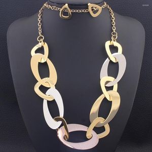 Ketting Oorbellen Set 82CM Lange Kettingen Trui Ronde Stud Mode Roestvrij Staal Voor Vrouwen SEDZCDDA