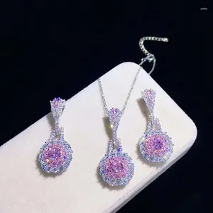 Boucles d'oreilles de collier Set 925 SERPING SIGHT MINET TORTTIse Crystal Jewelry for Women Pendant Fashion Wholesale