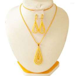 Collier boucles d'oreilles ensemble Caluven Dubai pour femmes avec strass mode africaine éthiopien Habasha cadeau de mariage nigérian