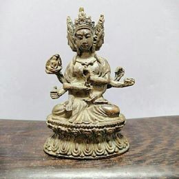 Collier Boucles d'oreilles Collection de statues de Bouddha Hall à trois faces pour le mobilier de cuivre de l'artisanat de l'enceinte debout à la maison
