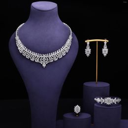 Ketting oorbellen stellen custome voor vrouwelijke sieraden chic en elegante vrouw oordingen dames bruid accessoires