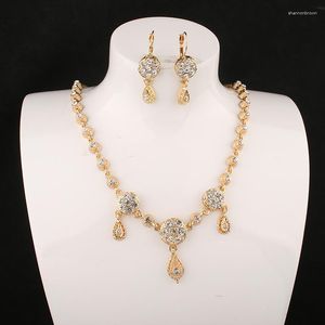 Collier boucles d'oreilles ensemble Dicai femmes bijoux algérie mariage cheveux accessoires tête chaîne goutte forme en gros ensembles