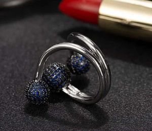 Ensemble de boucles d'oreilles et collier Donia, bijoux à la mode européenne et américaine, bague de fête de luxe exagérée pour dames, en cuivre, Micro INew produits