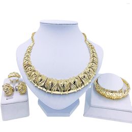 Collana orecchini set Dubai gioielli di moda esagerato braccialetto rotondo orecchino anello accessori personalizzati per feste regalo commemorativo