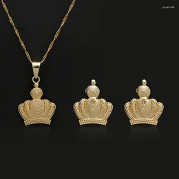 Ensemble de colliers et boucles d'oreilles éthiopiens, pendentifs personnalisés pour femmes, marque de mariée, bijoux de marque