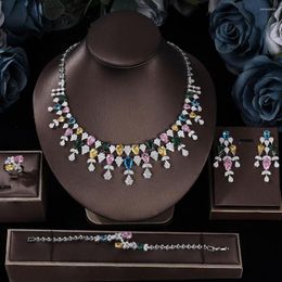Conjunto de pendientes de collar, copias de joyería caras para mujer, conjuntos elegantes para mujer, pendientes de novia