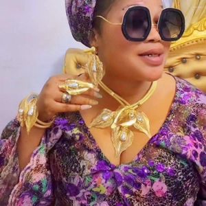 Ketting oorbellen stellen mode goud voor vrouwen Afrikaanse sieraden Nigeriaans bruids bruidskostuum feest geschenk fhk13716
