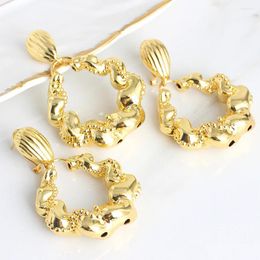 Ensemble collier et boucles d'oreilles pour femmes, bijoux à la mode, pendentif, ensembles romantiques, cadeau d'anniversaire, de fête de mariage, tendance, 2023