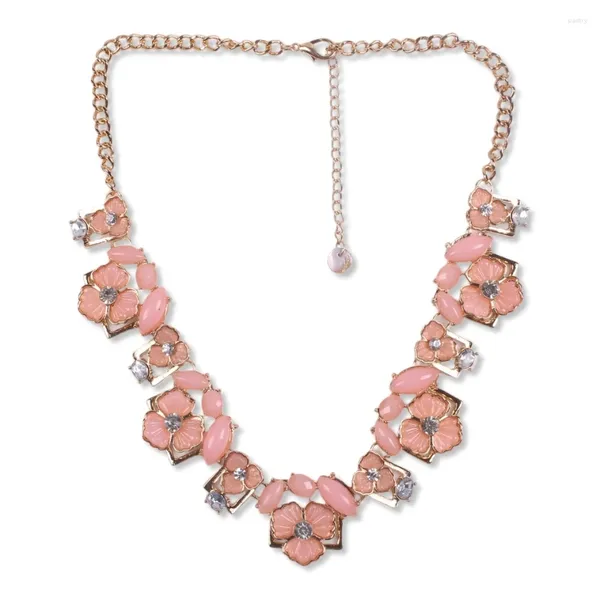 Conjunto de collar y pendientes, joyería de moda, cadena larga, babero, colgante de hoja de flor de cristal de burbuja para mujer, marca Florate, venta al por mayor