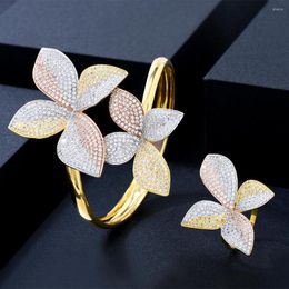 GODKI – ensemble de boucles d'oreilles et collier de luxe pour femmes, bracelet africain, ensembles de bagues, mode de mariée de dubaï, pour mariage, Brincos Para As Mulheres, 2023