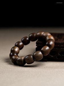 Ketting oorbellen van hoge kwaliteit reële kalimantan agarwood armband oude materialen adelaarwood vatvormige kraal houten cultureel artefact