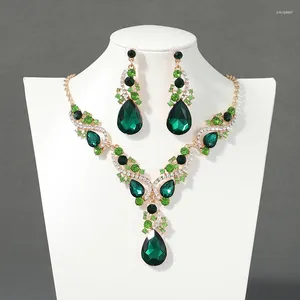 Ketting oorbellen set itacazzo bruid bruiloft mode oorbel voortreffelijk en elegant voor dames geschikte feestfestivals