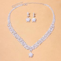 Collana Orecchini Set Gioielli Per Le Donne Moda Lusso Brillanti Collane Con Zirconi Di Alta Classe E Regalo Di Nozze Squisito