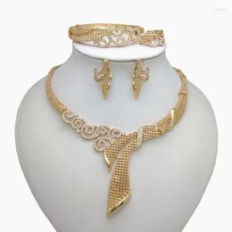 Ketting oorbellen set koninkrijk ma dubai gouden armband oorringring voor vrouwen