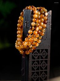 Ensemble collier et boucles d'oreilles, Bracelet en corne naturelle, 108 perles de chapelet multi-cercles pour femmes, Tibet plein de sang, vent ethnique 1.0, perle de bouddha, fidélité