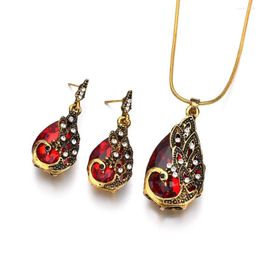 Collier Boucles d'oreilles Set Peacock Jewelry Mariage de mariage ACCESSOIRES DES FACES FAMILES