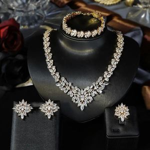 Conjunto de collar y pendientes, joyería africana de moda nupcial de Dubái para mujer, accesorios de fiesta de boda, diseño, 4 Uds.