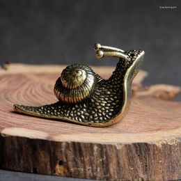 Boucles d'oreilles de collier Set Solid Pure Brass Office Bureau Snail Snail Antique Copper Tea Pet Bijoux Handle Play Play