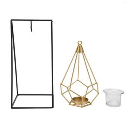 Ketting Oorbellen Set Theelicht Kandelaars Antieke Hanger Hangend Geometrisch Voor Thuis Tafel Decor