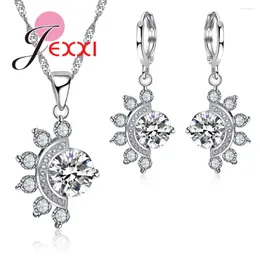 Collier boucles d'oreilles ensemble à la mode abstrait hérisson forme 925 en argent Sterling pendentif boucle d'oreille élégant luxe mariage fiançailles bijoux