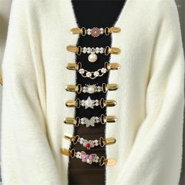 Collier boucles d'oreilles ensemble hiver pull écharpe Cardigan Cinch broche châle Clip pour femmes mode Vintage Cape fermoir