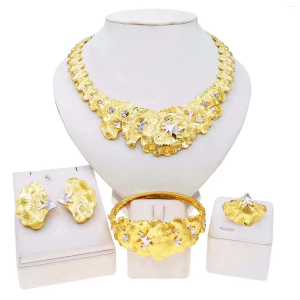 Ensemble collier et boucles d'oreilles pour femmes, Najia, mode fête, danse, bracelet, bague, cadeau