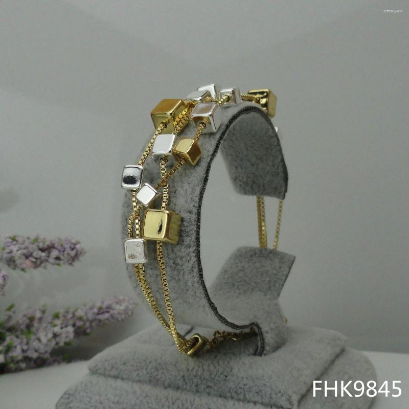 Conjunto de pendientes de collar Yuminglai joyería única hermosa pulsera de moda para mujer brazalete FHK13658