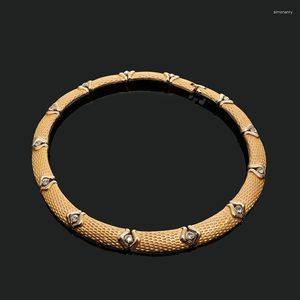 Conjunto de collar y pendientes ZuoDi, joyería de boda para mujer nigeriana, venta al por mayor, moda nupcial de oro de Dubái, diseñador de vestuario africano Stre22
