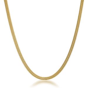 Ketting voor mannen vrouwen Ken stijl nek ketting rvs accessoires goud touw kleur neckless hiphop sieraden beste vrienden cadeau q0809