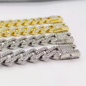 ketting voor herenketen Cuban Link Gold Chains Iced Out Sieraden Diamantarmband 12mm Diamant ketting voor mannen en vrouwen Hiphop