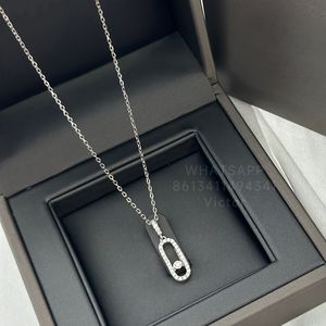 ketting voor vrouw designer diamant Sterling Zilver luxe officiële reproducties merkontwerper klassieke stijl Vervaag nooit prachtig geschenk 012