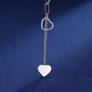 Ketting voor vrouwen nieuwe lasketen hart hanger kettingen cadeau Boheemse roestvrijstalen choker sieraden geschenken