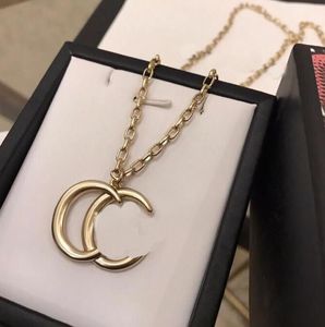 Collier Jewlery pour femmes designer bijoux de marque de concepteur Double G Letter Collier Classic Wedding Fashion Fashion Simple Bijoux