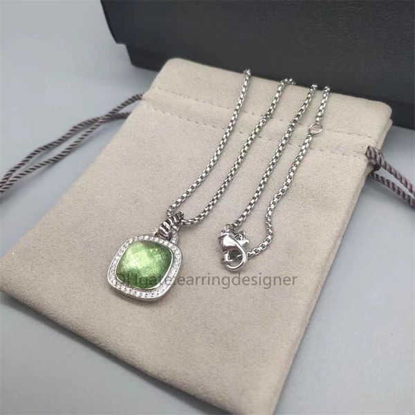 Collier de pierres précieuses de luxe pour femmes, colliers de haute qualité, bijoux carrés de styliste, vente en gros, cadeau, livraison gratuite, P8NF 1RZG