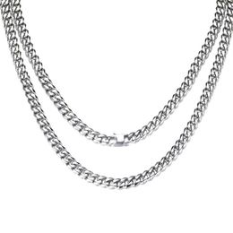 Ожерелье для мужчин из нержавеющей стали, ожерелье в стиле хип-хоп, рок, цепочка с длинными звеньями, ожерелья, украшения на шею, подарки для мужчин, Whole2641