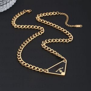 Ketting Mannen Vrouwen Designer Ketting Klaver Ketting Kettingen voor mannen Designer Sieraden Driehoek Mannen Ketting Vrouw Sieraden Vriend Gift Nieuwjaar Kerstcadeau