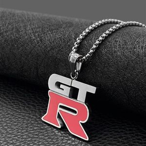 Collier pour hommes GTR, grandes lettres, chaînes en acier inoxydable, pendentifs entiers pour hommes, bijoux sur le cou, Hip Hop Punk, pendentif Necklac193s