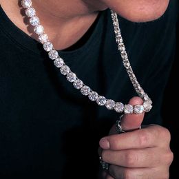Collier Moissanite Boutique bijoux de tennis en diamant 3mm 5mm argent VVS moissanite diamant Cluster chaîne de tennis colliers pour hommes et femmes livraison gratuite