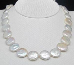 collier Livraison gratuite Naturel 12-13MM Blanc MER DU SUD Coin Perle Collier 17