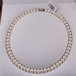necklace Collier de perles d'eau douce naturelles 42cm, ras du cou en perles véritables, classique, noué, cadeau pour mère et femme, 3105